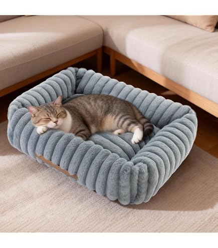 Amazon | COZY KISS 小型猫用整形外科ペットベッド - 洗える長方形